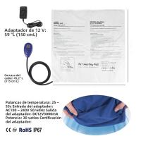 Almohadilla Caliente Eléctrica Ajustable Para Perros Impermeable Tapete Calentado Para Invierno Cubierta De Nylon Para Mascotas Y Puppies - details 6