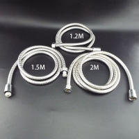 Tubo De Showers Flexible En Acero Inoxidable Extensión De Agua Para Baño 1.2m/1.5m/2m Longitud Plomería Piscina Pulido a Láser - details 0