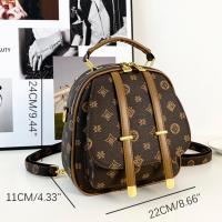 Mochila De Hombro Casual Para Mujer Con Estampado Vintage Y Correa Ajustable Bolso De Comercio Con Cierre De Cremallera - details 1