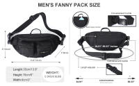Mochila De Hombro Multifuncional Impermeable Para Viajes Senderismo Deportes Bolsa De Pecho Para Hombres Y Mujeres - details 2