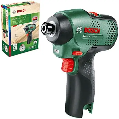 Bosch - Atornillador de impacto a batería EasyImpactDrive 12 (sin batería, 12 V, en caja de cartón) - 1