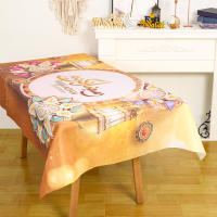 Mantel De Poliéster Para Eid Mubarak Y Ramadán Resistente Al Agua Y a La Grasa Estilo Moderno Decoración Para Restaurante Y Hogar Arte Islámico Rectangular - details 5