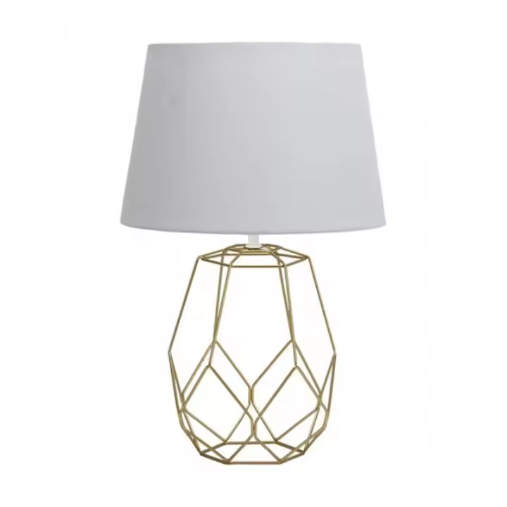 Lámpara de Mesa FABRILAMP Sobremesa Labeo 1xe27 Oro 51.5x33x33 Cm - 1