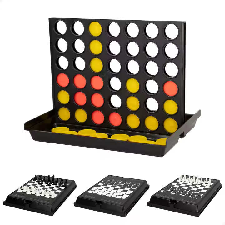 COLORBABY CB GAMES-JUEGO AJEDREZ 3 EN 1 JUEGO DE MESA AJEDREZ PARA NIÑOS TAMAÑO PEQUEÑO CALIDAD ORIGINAL - 1