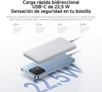 Xiaomi Power Bank 10000mAh 22.5W Lite GL, PowerBank Batería Externa con Carga Rápida Bidireccional de 22.5 W Máx  para iPhone, 3 Puertos de Salida, Segura para Llevar en el Avión, 2x USB-A, 1x USB-C, Color: Blanco - details 5