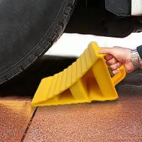 Bloque De Rueda Para Remolques De Coche Antideslizante Con Manijas Almohadilla De Parqueo Para Camiones Y Vehículos Bloque De Alineación De Ruedas - details 4