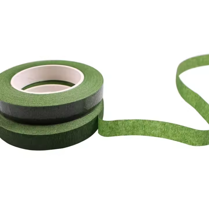 Cinta Adhesiva Verde Para Enraizamiento De Flores 3 Rolls De 30M DIY Para Artesanía Y Hojas De Girasol Para Guirnaldas Y Coronas - 1