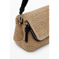 Bolsos sport de mujer DESIGUAL AXO08_1014 BOLSO RAFIA NATURAL 35208 25V - details 4