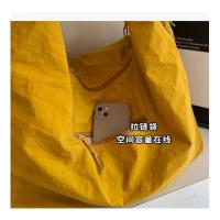 Bolso De Hombro Casual De Nylon Para Mujer Con Compartment Interior Bolsa De Compras Con Cierre De Cremallera Color Sólido Estilo Versátil - details 7