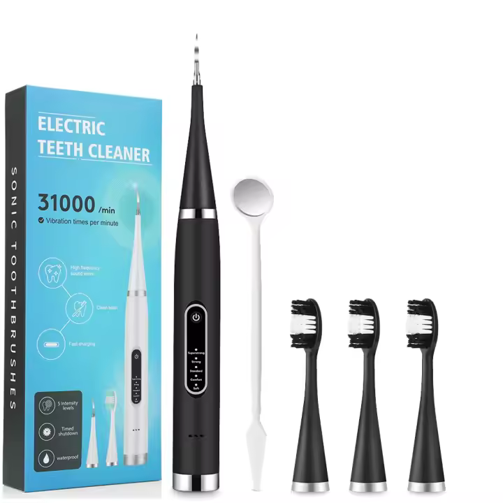 Set De Limpieza Dental Eléctrica Con Escáner Dental Y Aireador Portátil Limpiador De Dientes Eliminador De Tartar Y Placa Para Adultos - 1