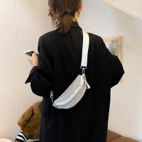 Bolso De Noche Para Mujer Con Diamantes Bolso De Cintura Brillante Bolsa De Pecho Estilo Casual Bandolera De Moda - details 4