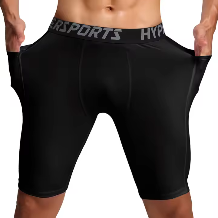 Shorts De Correr Para Hombre Secado Rápido Compresión Tights De Gimnasio Y Fitness Deportivos Briefs Maletrunks - 1
