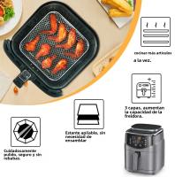 Rack De Air Fryer De 3 Capas Pila De Rejillas De Acero Inoxidizable Anti Corrosión Para Hornos Y Cocinas En Casa Accesorios De Cocina - details 3