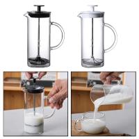 Tetera De Café Francesa 480ml Kesoto Para Oficina Y Camping Con Filtro De Café Pot Y Froter De Leche Material De Vidrio - details 1