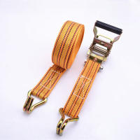 Cinta De Amarre Para Camión Con Gancho Ratcheteado Cuerda De Remolque Para Coche Tensión Ropa De Amarre 40mm Fijador De Cuerda De Amarre - details 6