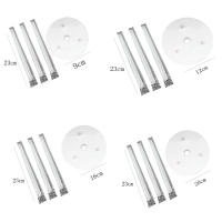 Marco De Soporte Para Pastel Multicapa Herramienta De Decoración De Pastel Redondo Ecológico Plástico Bracket De Pilaje Para Cocina - details 0