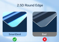 Protector De Pantalla SmartDevil Para iPhone 14 11 12 13 Mini pro Max X 8 7 plus XS XR Vidrio Templado No Cubre Toda La Superficie Antigolpes HD Mate Resistente Al Agua - details 9