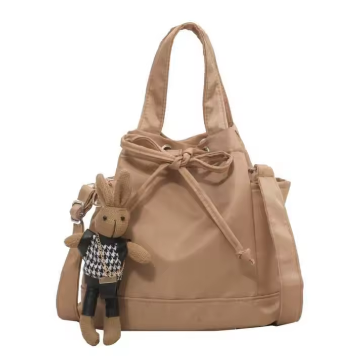 Bolso de Lona para Mujer Negro/Blanco - 1