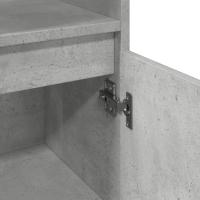 vidaXL Armario de baño madera contrachapada gris hormigón 30x30x100 cm - details 5
