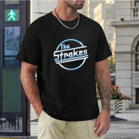 Camiseta De Algodón Para Hombre Estampado De La Banda Indie Rock the Strokes Verano Manga Corta Tallas Grandes Color Negro Top Casual - details 7