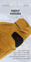 Guantes De Motocicleta Para Hombre Cuero Genuino Táctil Motocross Guantes De Carreras Negros Adecuados Para Todas Las Estaciones - details 12