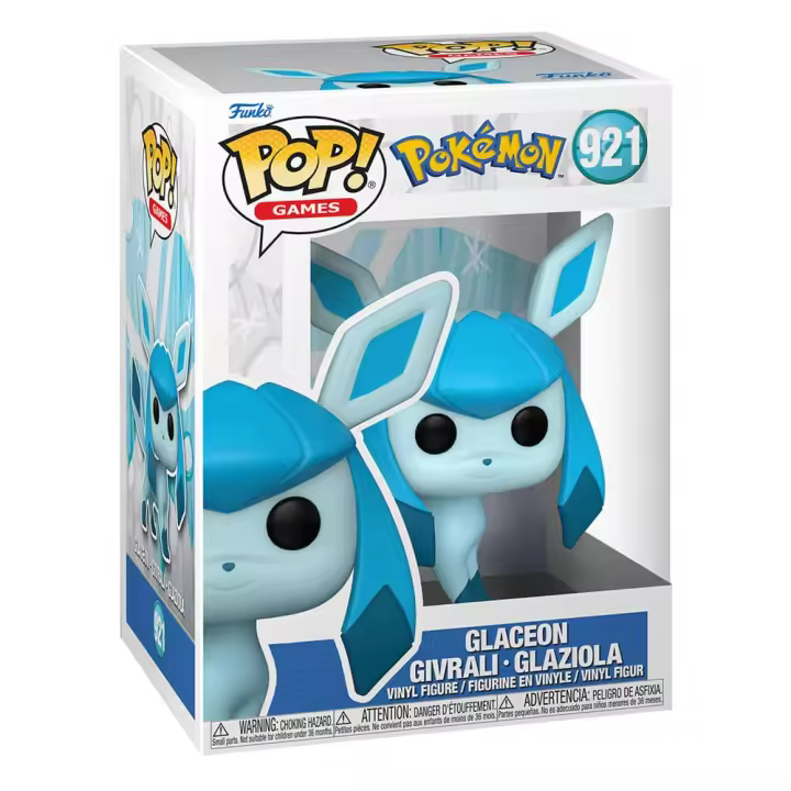 Funko POP! 921 Games: Pokemon - Glaceon - Figuras Miniaturas Coleccionables Para Exhibición - Idea De Regalo - Mercancía Oficial - Juguetes Para Niños Y Adultos - Fans De Video Games - 1