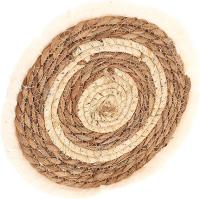 Gerimport - Juego de 6 Manteles Individuales Redondos 20cm - Tejido Natural - details 3