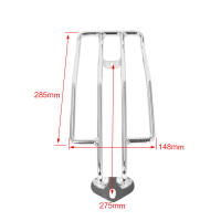 Soporte De Maletero Trasero Para Motocicleta En Negro/Cromo Para Honda Shadow Aero 750 2003 2004 Y Harley Sportster Accesorio De Motocicleta - details 4