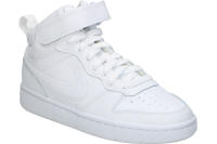NIKE | Deportiva Nike Court Borough Mid 2 Kids - Zapatilla Casual Infantil en Color Blanco – Zapatilla Alta con Cierre de Cordones y Velcro – Estilo Casual – Cómoda – Combinable – Versátil – Modelo CD7782-100 - details 1