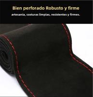 Cubierta De Volante De Cuero DIY Fibras Suaves Universal Con Hilo Y Agujas Accesorios De Interior Para Coche Color Versátil - details 11
