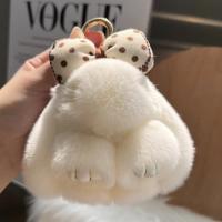 Llavero De Conejito De Peluche Suave Y Cómodo Colgante De Conejito Mini Para Mujeres Accesorio Para Bolso Escuela Y Coche Regalo Para Niñas - details 6
