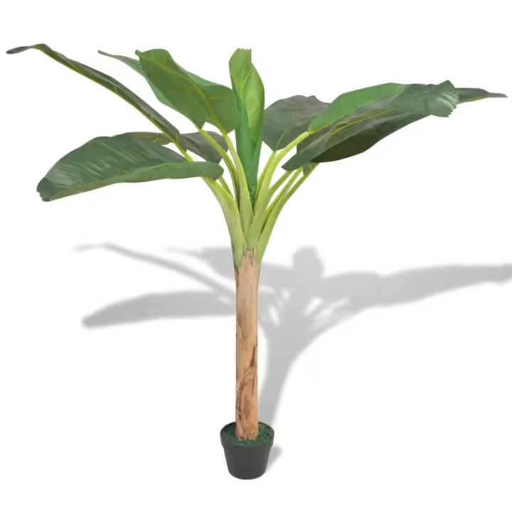 Árbol artificial plátano con macetero 150 cm Verde - 1