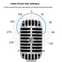 LEUS LAC50 - 55SH Micrófono Dinámico Profesional Vintage Clásico Para Voz Para Presentaciones En Directo Karaoke - details 4
