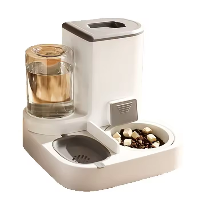 SS Automático para Gatos y mascotas, dispensador de Agua de gran capacidad, separación Seca y húmeda, contenedor de - 1