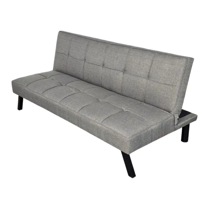 Sofá cama Elecsan 2 en 1  color Gris , reclinable, Tejido polihilado - 1