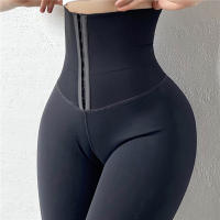 Pantalones De Yoga De Cintura Alta Leggings Con Corsetado Y Ajuste De Abdomen Levantamiento De Caderas Estiramiento Para Gimnasio Y Correr - details 6
