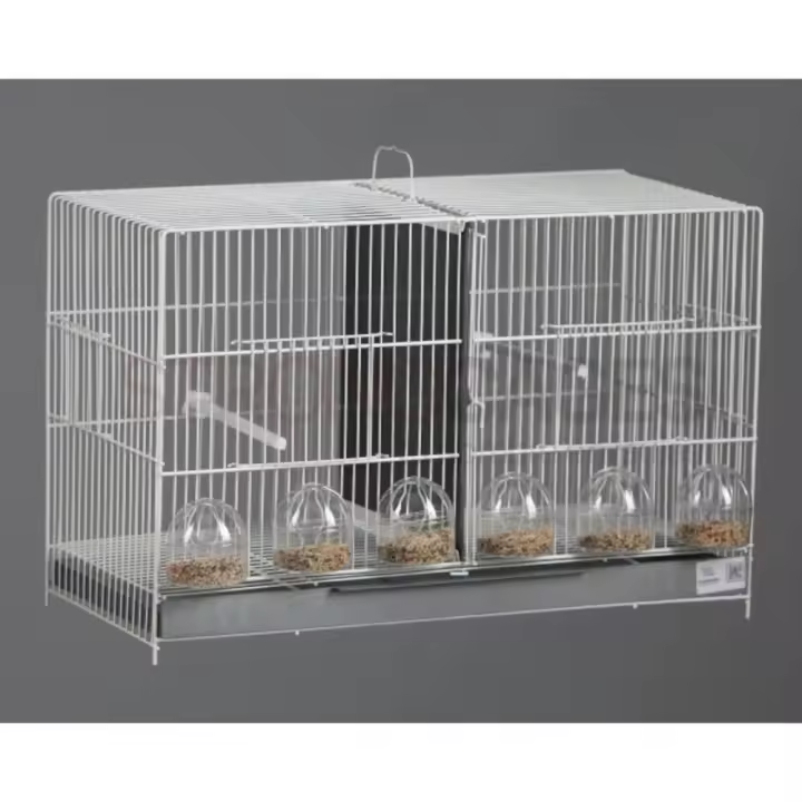 Jaula cria y exposición para canarios 60 cm blanca RSL - 1