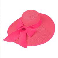Sombrero De Paja Para Mujer Con Lazo Amplio Y Plegable Protección Solar De Playa Estilo Panama Casual Unisex Tamaño Adulto - details 9