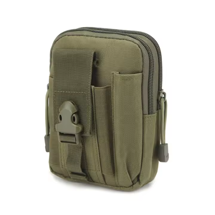 Riñonera táctica Militar para Colgar EN LA girdle, para Aire Libre, Con cinturón táctico, Monedero, para teléfono móvil de 5,6 - 1