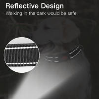 Correa Reflectante De Nylon Ajustable Para Perros Y Gatos Collar Básico Con Cierre Rápido Para Todas Las Estaciones - details 2