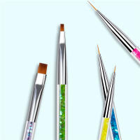 Set De 5 Pinceles De Uñas Doble Finalización Con Punto Y Perforación Herramientas De Diseño De Manicura Y Decoración De Strass - details 2