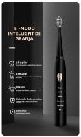 Cepillo De Dientes Eléctrico Acústico Para Adultos Negro Y Blanco Con 5 Modos De Operación Carga USB IPX7 Impermeable Recargable - details 6
