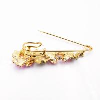 Broche De Flor Elegante Para Mujer Con Diamantes Y Enamel Broche De Collar Para Trajes Y Abrigos Joyería De Moda Regalo - details 6