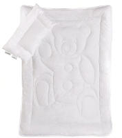 Vizaro - OSITO -  Relleno  Nórdico + Almohada - 90x120cm - 100% Algodón - Edredón 300g (9,5 TOG) Cuna y Almohada - Invierno - Antialérgico, Antiácaros, Antimoho100% Algodón - Transpirable - Fabricado en UE - details 0