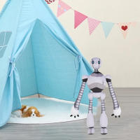 Muñeco De Peluche Robot Salvaje De 13 Pulgadas Juguete Ajustable Amigo Robótico Para Niños Y Niñas Decoración De Hogar Regalos De Cumpleaños - details 1