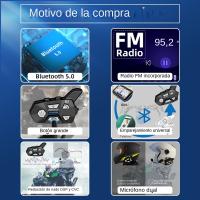 WAYXIN R5 Intercomunicador De Motocicleta Casco Headsets FM Radio BT5.0 Comunicación Interfaz Impermeable 2 Conducentes - details 1