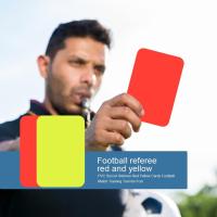 Tarjetas Rojas Y Amarillas Duraderas Para Fútbol Tamaño 3.2x4.3 Pulgadas Herramienta De Arbitraje De Fútbol Para Entrenamiento Y Partidos - details 1