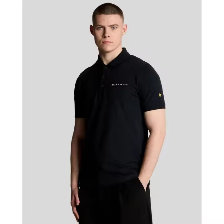 LYLE & SCOTT - Polo bordado azul marino y blanco de Lyle & Scott - 1