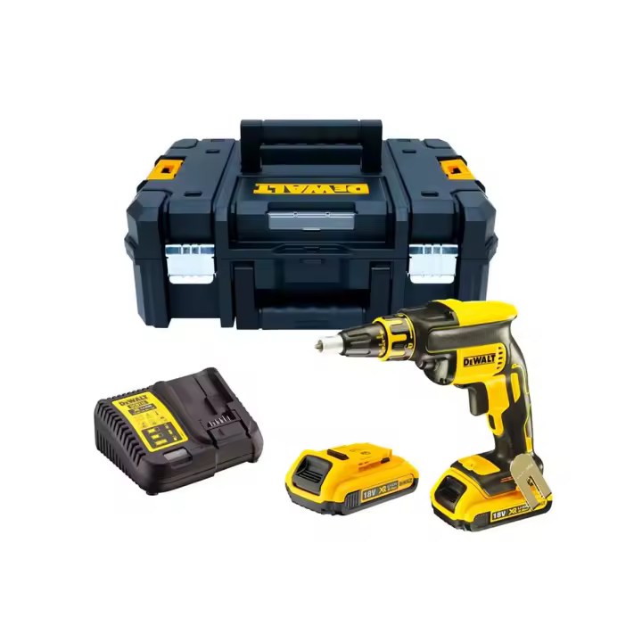 Atornillador para panel de yeso xr 1/4" 18v li-ion 2,0ah dewalt - 1