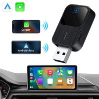 Adaptador Inalámbrico 2 En 1 Para Android Auto Y CarPlay Bluetooth 5.2 WiFi Control De Voz OEM Compatible Con Coches Y Motores - details 9